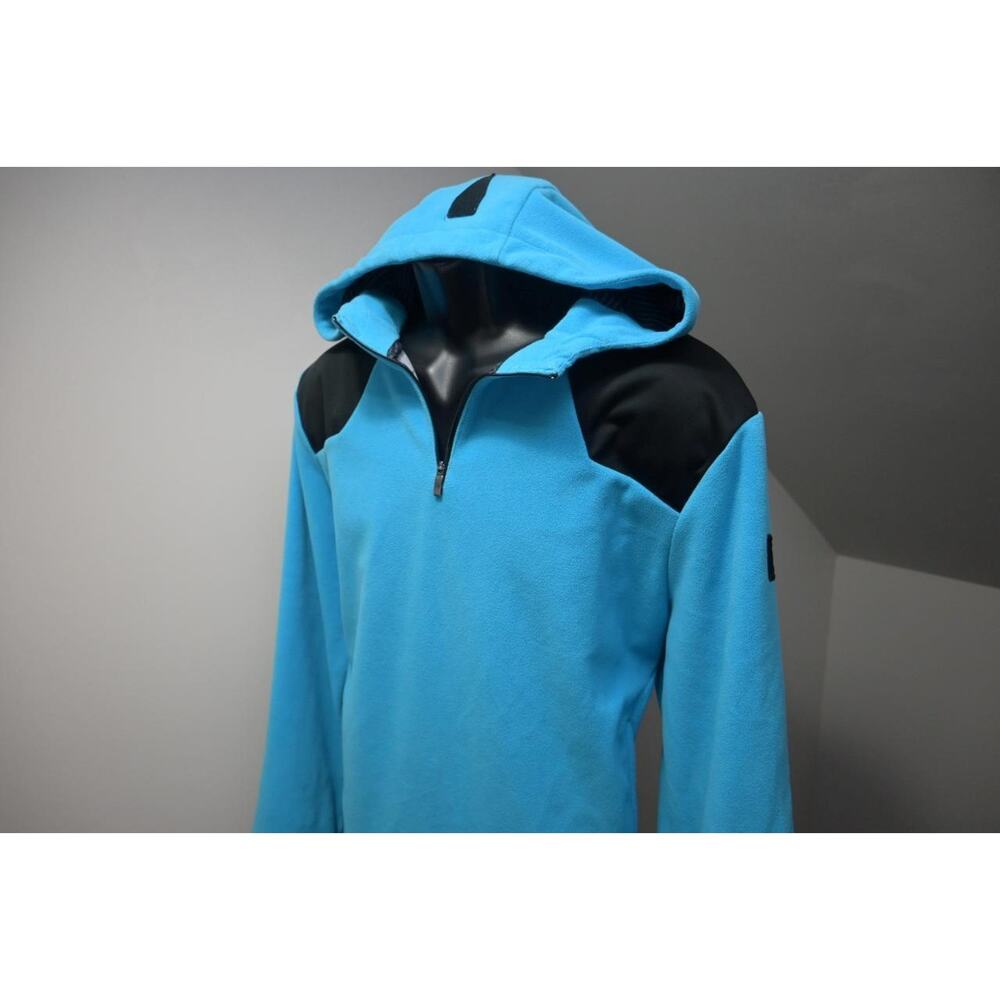 Under Armour Hoodie Fitted Fleece Blue Athletic Performance Mens Sz Large